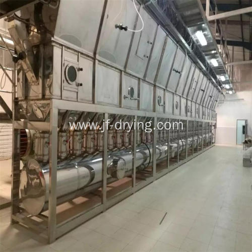Horizontal continues Fluid Bed Dryer machine